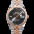 레플리카 [로렉스] 남성용 904L스틸!! 2023신형 데이져스트 36mm II m126231 !! 로즈골드 그레이 다이얼 브레이슬릿 신형 Cal.3235 오토매틱 무브먼트 ROL19327  