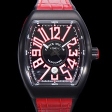 레플리카 [프랭크뮬러] 남성용 V 45 SC DT 뱅가드 2824 므브먼트 오토매틱 44미리 PVD코팅 케이스 러버밴드 블랙다이얼 FRA75499  