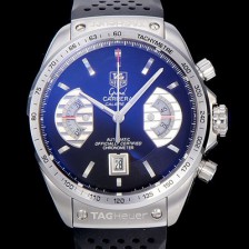 레플리카 [태그호이어] 남성용 까레라 칼리버 17 블랙 다이얼 블루핸즈 브레이슬릿 TAG0401  