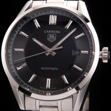 레플리카 [태그호이어] 남성용 까레라 칼리버5 39mm 블랙 다이얼 오토매틱 무브먼트 TAG0215  