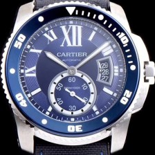 레플리카 [까르띠에] 남성용 칼리브 드 까르띠에 WSCA0010 블루세라믹 베젤 블루 다이얼 ETA 2824-2 오토매틱 무브먼트 CAR0100  