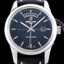 레플리카 [브라이틀링] 남성용 뉴 라인 트랜스오션V7 데이데이트모델!! A4531012/BB69/435X/A20BA.1 블랙 다이얼 오토매틱 무브먼트 BRE0201  