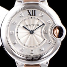 레플리카 [까르띠에] 남성용 신형 레이디 쿼츠타입!! 발롱블루 드 까르띠에 WE902030 18K 로즈골드 투톤콤비 화이트 실버 썬더스트 다이얼 브레이슬릿 일본 수입산 Cal.057 타입 쿼츠 무브먼트 CAR0000  