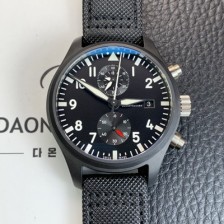 레플리카 [아이더블유씨] 남성용 파일럿 워치 탑건 IW389001 크로노그래프 44미리 오토매틱 7750타입 블랙 다이얼 iwc4118  