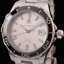 레플리카 [태그호이어] 남성용 아쿠아레이서 오토매틱 500메터 칼리버 5 화이트다이얼 TAG0405  