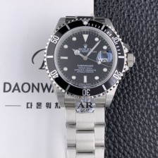 레플리카 [로렉스] 남성용 AR사 904L스틸 구형 서브마리너 16610LV-93250 블랙 다이얼 이너베젤 티타늄베젤 Cal.3135오토매틱 무브먼트 ROL09050  