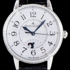 레플리카 [예거르꿀르뜨] 남성용 랑데부 나잇&데이 3468421 미디엄 레이디 워치!! 최상급 다이아몬드 세팅 문페이즈 화이트 기요셰 다이얼 오토매틱 무브먼트 JAG0400  