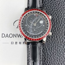 레플리카 [파텍필립] 남성용 그랜드 컴플리케이션 6104P 문페이즈 43mm 오토매틱 Cal.240 타입 블랙 다이얼 pat2277  