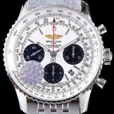 레플리카 [브라이틀링] 남성용 네비타이머 크로노그래프 화이트 다이얼 오토매틱 무브먼트 BRE0214  