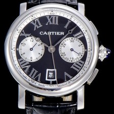 레플리카 [까르띠에]남성용 로톤드 더 까르띠에 크로노그래프 40미리 블랙다이얼 CAR10408  