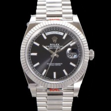 레플리카 [로렉스] 남성용 데이데이트 m228236-0003 40mm 오토매틱 Cal.3255 타입 블랙 다이얼 rol5304  