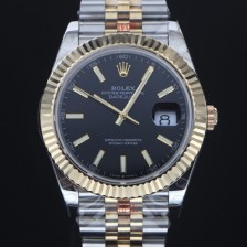 레플리카 [로렉스] 남성용 1:1 퀄리티 데이져스트 126333 최상위 고가형제품!! 41mm고급스러운 18K 옐로우골드 포금 블랙 다이얼 오토매틱 무브먼트 ROL12305  