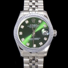 레플리카 [로렉스] 여성용 데이져스트 오이스터 31mm 레이디 오토매틱 5열 브레이슬릿 메탈줄 그린다이얼 rol58490  