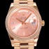 레플리카 [로렉스] 남성용 데이데이트 오토매틱 로즈골드 올금 금장시계 이티애이 2836-2 40미리 핑크다이얼 3열 브레이슬릿 ROL79533  