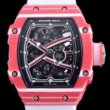 레플리카 [리차드밀레] 남성용 RM67-02 하이 점프 무타즈 에사 바르심 스켈레톤 다이얼 오스트리아 산 신형 화이트 우레탄러버밴드 오토매틱 무브먼트 RIC0441  