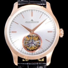 레플리카 [예거 르꿀르뜨]남성용 마스터 그랜드 트랜디션 투어빌론 18K로즈골드 수동/기계식 42미리 18K 로즈골드 실버다이얼 JAG90086  