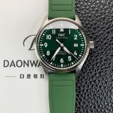 레플리카 [아이더블유씨] 남성용 파일럿 마크18 IW328205 오토매틱 40mm 러버밴드 그린 다이얼 iwc9203  