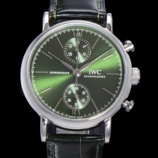 레플리카 [아이더블유씨] 남성용 포르토피노 IW391405 그린 다이얼 39미리 악어가죽 7750 오토매틱 무브먼트 IWC76298  