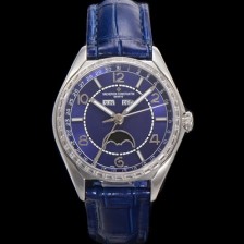 레플리카 [바쉐론 콘스탄틴] 남성용 피프티식스 컴플리트 캘린더 Ref.4600E 오토매틱 2460 QCL/1 타입 40mm 블루 다이얼 vac1153  