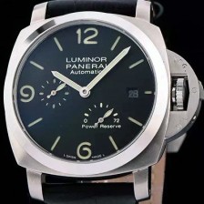 레플리카 [파네라이] 남성용 루미너 플라이배크 블랙 다이얼 PAN0451  