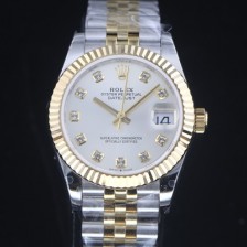 레플리카 [로렉스] 여성용 데이져스트31mm 오토매틱 2836-2 18K옐루골드 메탈줄 실버 다이얼 rol29176  