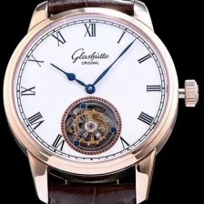 레플리카 [글라슈테 오리지날] 남성용 글라슈테 화이트 다이얼 투어빌론 무브먼트 GLA4240  