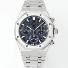 레플리카 [오데마피게] 남성용 로얄오크 26240ST.OO.1320ST.05 크로노그래프 41mm 오토매틱 Cal.4401 무브먼트 블루 와플 다이얼 aud6552  