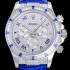 레플리카 [로렉스] 코스모그래프 데이토나 다이아몬드 화이트 다이얼 블루 로마숫자인덱스 오이스터 브레이슬릿 7750-2 오토매틱 무브먼트 ROL20024  