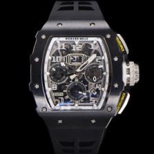 레플리카 [리차드밀레] 남성용 RM11-03 티타늄 케이스/블랙 PVD코딩 베젤 크로노그래프 50mm 오토매틱 무브먼트 스켈레톤 다이얼 ric0256  