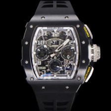 레플리카 [리차드밀레] 남성용 RM11-03 티타늄 케이스/블랙 PVD코딩 베젤 크로노그래프 50mm 오토매틱 무브먼트 스켈레톤 다이얼 ric0256  