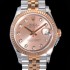 레플리카 [로렉스] 여성용 2021신상 데이져스트 오토매틱 ETA-2688 31mm 18K로즈골드 메탈줄 골드 다이얼 rol25671  