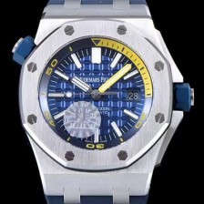 레플리카 [오데마피게] 남성용 블루 세라믹 다이버!!로얄오크 오프쇼어15710ST.OO.A038CA.01 블루 와플 다이얼 오토매틱 무브먼 AUD4455  