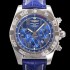 레플리카 [브라이틀링] 남성용 윈드라이더 크로노맷 오토매틱 ETA-7750 기계식 44mm 가죽줄 블루다이얼 bre9123  