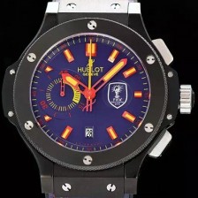 레플리카 [휴블렛] 남성용 빅뱅 2010 남아공월드컵 FIFA 버전 오토매틱 블랙다이얼 HUB4211  