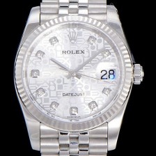 레플리카 [로렉스]남성용 데이져스트II 36미리 오토매틱 화이트다이얼 ROL10742  