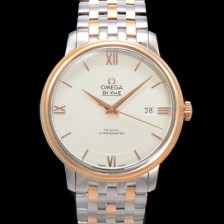 레플리카 [오메가] 남성용 드빌 프레스티지 424.20.37.20.02.002 오토매틱 Cal.8800타입 39.5mm 18K 로즈골드 메탈줄 화이트 다이얼 omg20200  