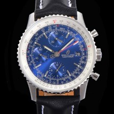 레플리카 [브라이틀링] 남성용 네비타이머 크로노그래프 ETA7750-2 타입 오토매틱 41mm 가죽줄 블루다이얼 bre1951  