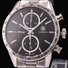 레플리카 [태그호이어] 남성용 까레라 크로노그래프 블렉 다이얼 TAG0441  