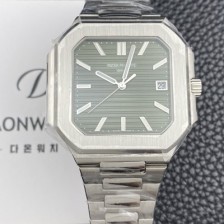 레플리카 [파텝필립] 남성용 큐비투스 데이트 Ref.5821 45mm 오토매틱 Cal.26-330 SC 타입 그린 다이얼 pat2265  