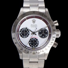 레플리카 [로렉스] 남성용 1965년 모델 클래식  코스모그래프 데이토나  Ref.6239 수동감기/기계식 37mm 스크류 다운 푸셔 메탈줄 화이트다이얼 rol2159  
