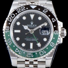 레플리카 [로렉스] 남성용 지엠티 마스터II 116710BLNR 듀얼 타임 블랙/그린 투톤 24시간 회전 베젤 블랙 다이얼 5선 쥬빌리 브레이슬릿 오토매틱 무브먼트 ROL0013  