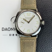 레플리카 [파네라이] 남성용 라디오미르 PAM01383 오피치네 45mm 오토매틱 Cal.P.6000타입 화이트 다이얼 pan5244  