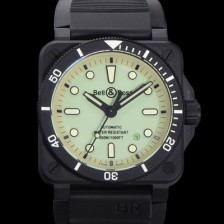 레플리카 [벨엔로즈] 남성용 BR03A 오토매틱 2892타입 42mm 세라믹 우레탄줄 그린 다이얼 bel4105  