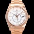 레플리카  [로렉스] 남성용 스카이더웰러 오이스터 퍼페츄얼 오토매틱 Cal.9001타입 42미리 18K 로즈골드 화이트 다이얼 rol5293  