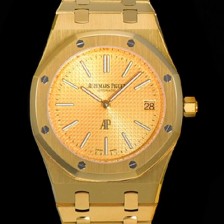레플리카 [오데마피게] 로얄오크 점보 엑트라-씬 오토매틱 Cal.2121 타입 39mm 남성용 18K옐루골드도금 골드다이얼 옐루다이얼 aud70815  