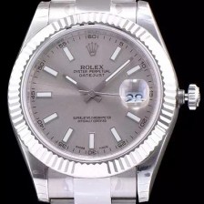 레플리카 [로렉스] 남성용 데이져스트 스위스 3136 오토매틱 무브먼트 실버다이얼 ROL0100  