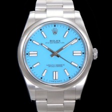 레플리카 [로렉스] 남성용 904스틸 오이스터 퍼페추얼 m124300 오토매틱 칼리버 3230타입 41mm/36mm 메탈시계 스카이블루다이얼 ROL79852  