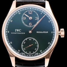 레플리카 [아이더블유씨] 남성용 포르투기즈 IW544402모델 18k 로즈골드 그린 다이얼 IWC0101  