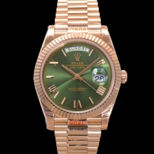 레플리카 [로렉스] 남성용 New 데이데이트 m228235-0025 무게187g 18K 로즈골드 40mm 오토매틱 Cal.2836-2 타입 올리브 로마 다이얼 rol5400  