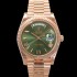 레플리카 [로렉스] 남성용 New 데이데이트 m228235-0025 무게187g 18K 로즈골드 40mm 오토매틱 Cal.2836-2 타입 올리브 로마 다이얼 rol5400  